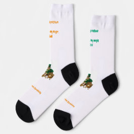 St. Patricks Day Shamrock Katzen Humor Socken