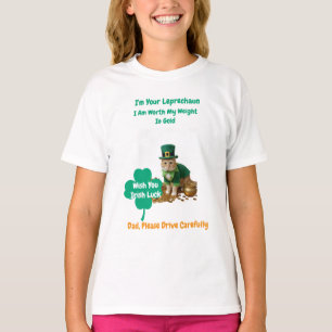 St. Patrick's Day Shamrock-Katzenhumor T-Shirt