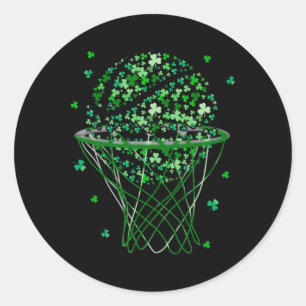 St Patricks Day Shamrock Skizze Saint Paddy's Kind Runder Aufkleber
