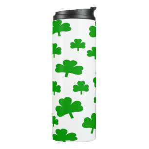 St. Patrick's Day Shamrocks Thermosbecher