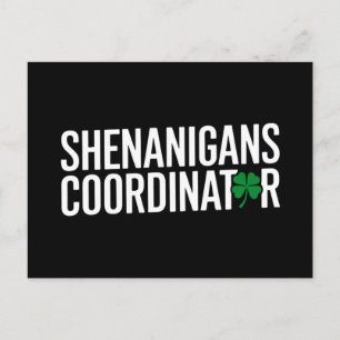 St. Patrick's Day Shenanigan Coordinator Postkarte