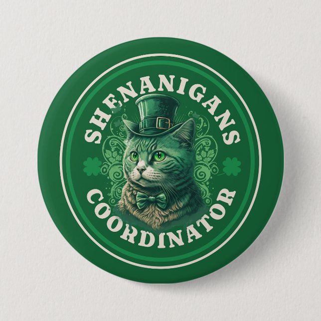 St. Patrick's Day Shenanigans Coordinator Button (Vorderseite)