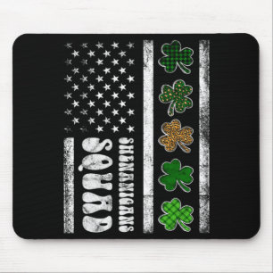 St Patricks Day Shenanigans Squad Uns Flagge Ameri Mousepad