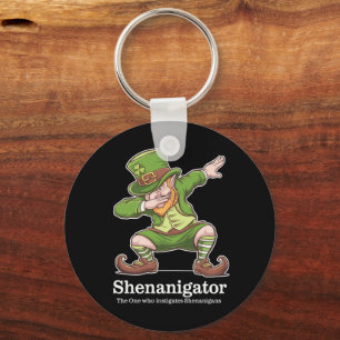 St Patricks Day Shenanigator Dabbing Kobold Schlüsselanhänger