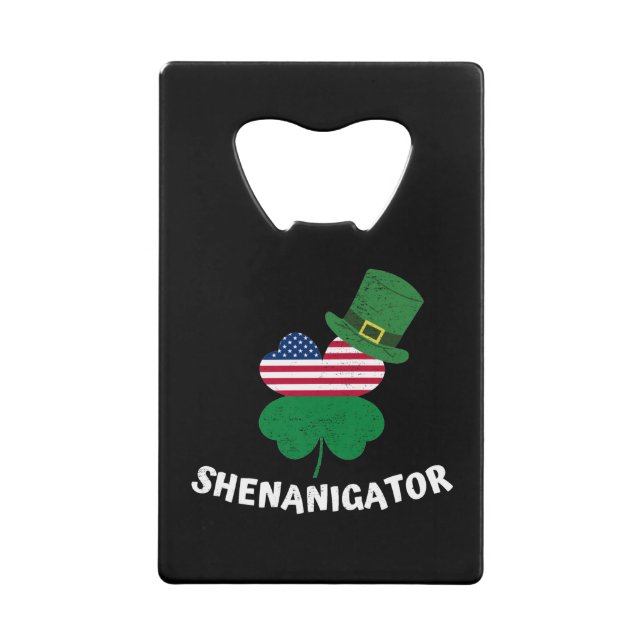 St. Patrick's Day Shenanigator Geldbeutel Flaschenöffner (Vorderseite)