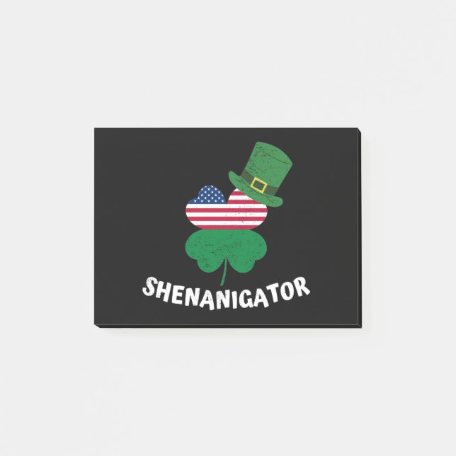 St. Patrick's Day Shenanigator Post-it Klebezettel (Vorderseite)