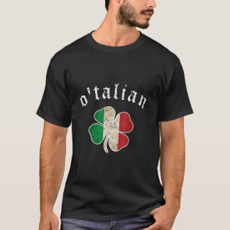 St Patricks Day Shirt Irish Otalian Italien Kleebl