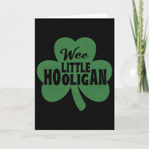 St Patricks Day Shirt Kleiner Hooligan Lustiger Ju Karte