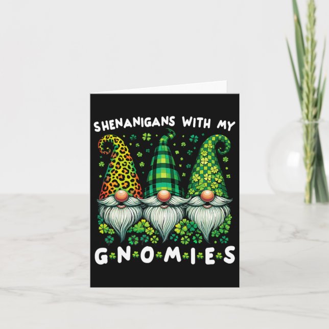 St Patricks Day Shirt Women - Shenanigans with my Karte (Vorderseite)