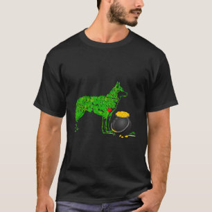 St. Patricks Day Siberian Husky T - Shirt Dog Sham