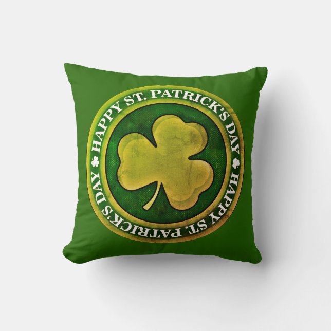 St. Patrick's Day Siegel Kissen (Vorderseite)
