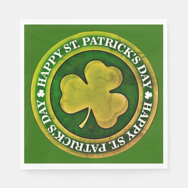 St. Patrick's Day Siegel Serviette (Vorderseite)