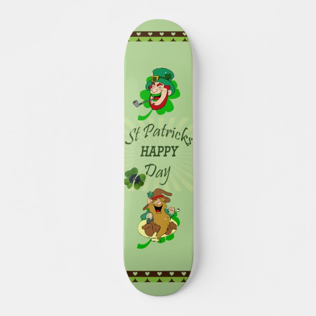 St. Patrick's Day Skateboard (Vorne)