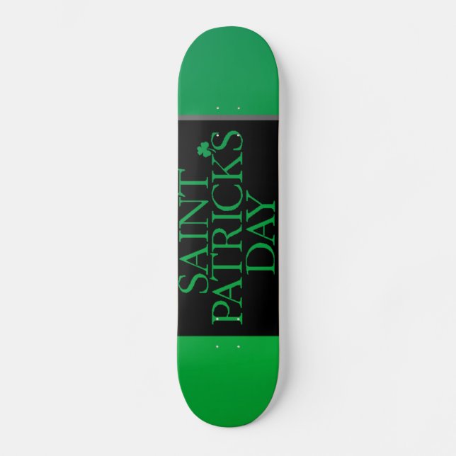 St. Patrick's Day Skateboard (Vorderseite)