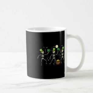 St Patricks Day Skeleton Tanzen Saint Pattys Kinde Kaffeetasse