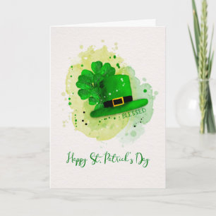 St. Patrick's Day Sketchy Doodle Kleeblatts Karte