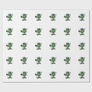 St Patricks Day Slime Maskottchen Vintage Vector S Geschenkpapier