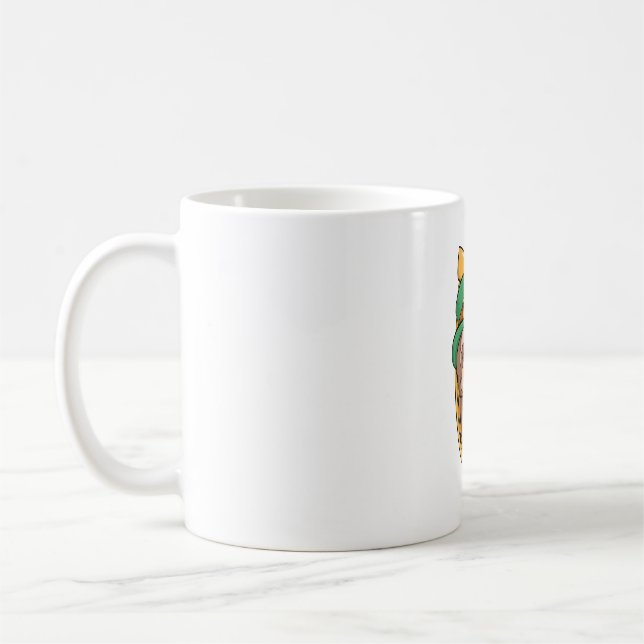 St Patrick's Day Sloth Horseshoe Lucky Kaffeetasse (Links)