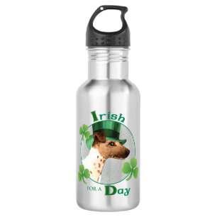 St. Patrick's Day Smooth Fox Terrier Edelstahlflasche