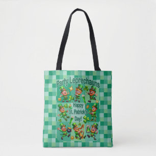 St. Patrick's Day Spaß Niedliche "Party-Leprechaun Tasche