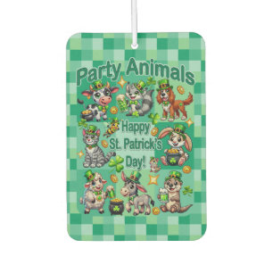 St. Patrick's Day Spaß und niedliche "Partytiere" Autolufterfrischer