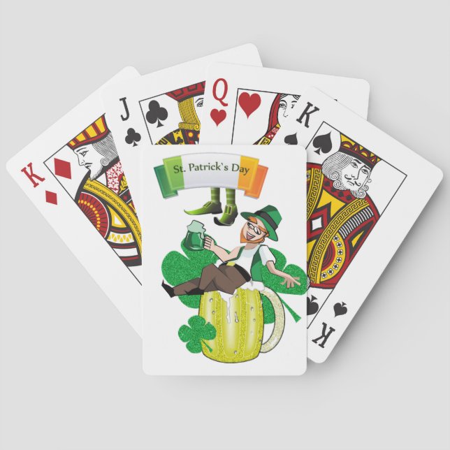 St. Patrick's Day Spielkarten Deck Bier (Rückseite)