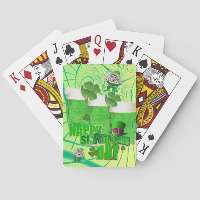 St. Patrick's Day Spielkarten Deck Bier (Rückseite)