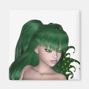 St. Patrick's Day Sprite 1 - Green Fairy Magnet