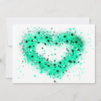 St. Patrick's Day | Sprühfarbenglänzendes Herz