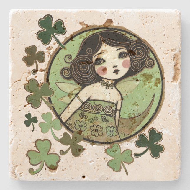 St. Patrick's Day Steinuntersetzer (Vorderseite)