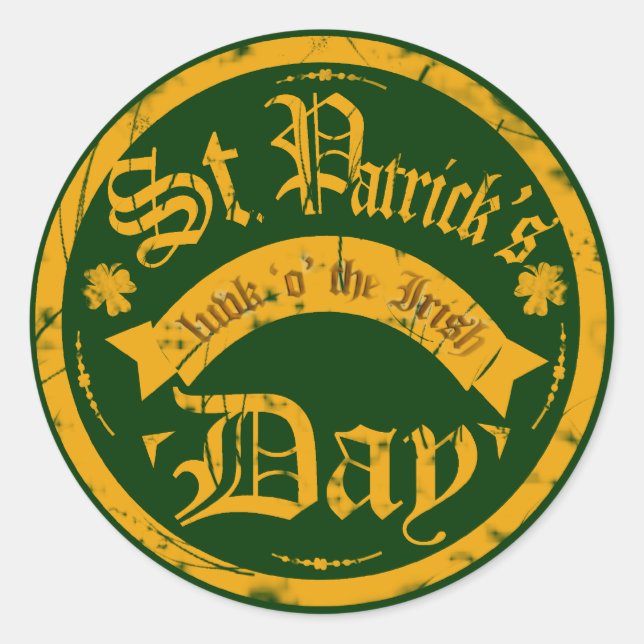 St Patrick's Day Sticker (Vorderseite)