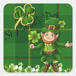St. Patrick's Day Stickers Leprechaun Kleeblatts