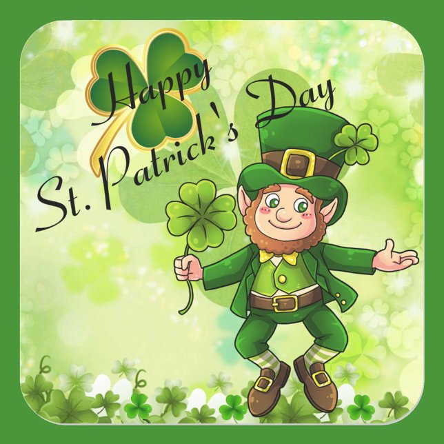 St. Patrick's Day Stickers Leprechaun Kleeblatts (Von Creator hochgeladen)