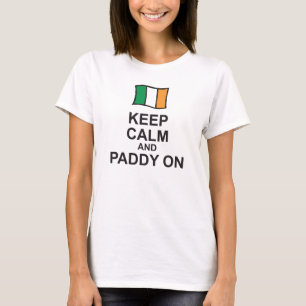 St Patricks Day T - Shirt BEHALTE CALM und PADDY O