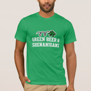 St Patricks Day T Shirt Grünes Bier und Shenanig
