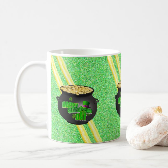 St. Patrick's Day Tasse (Mit Donut)