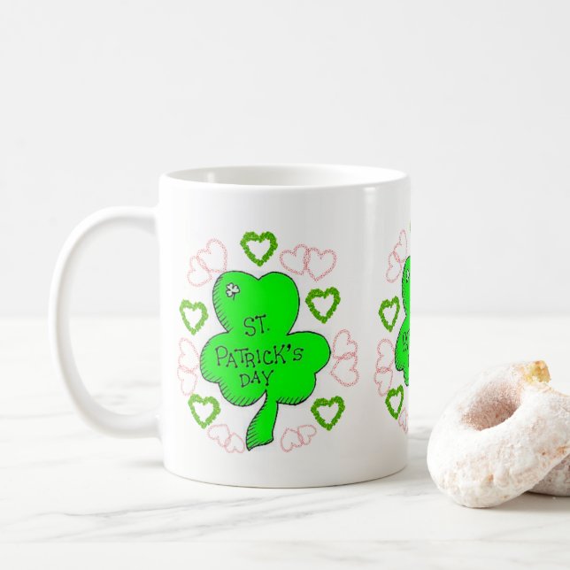 St. Patrick's Day Tasse (Mit Donut)