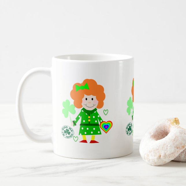 St. Patrick's Day Tasse (Mit Donut)