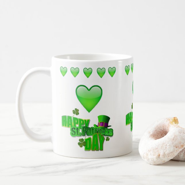 St. Patrick's Day Tasse (Mit Donut)