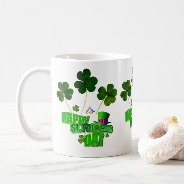 St. Patrick's Day Tasse (Mit Donut)