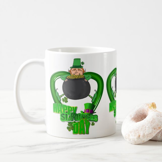 St. Patrick's Day Tasse (Mit Donut)