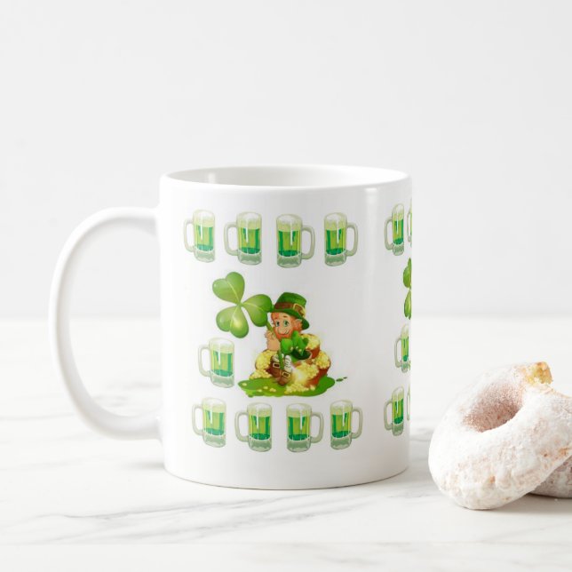 St. Patrick's Day Tasse (Mit Donut)