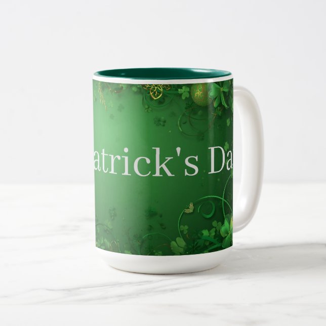 St. Patricks Day Tasse (VorderseiteRechts)