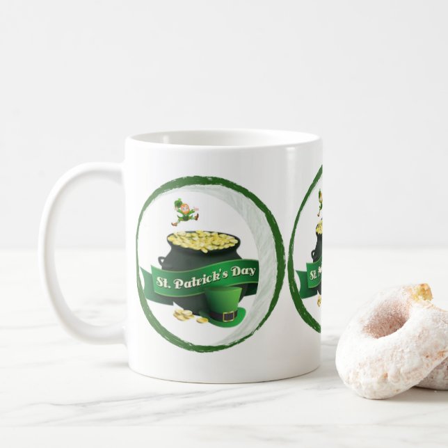 St. Patrick's Day Tasse (Mit Donut)