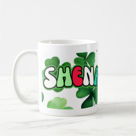 St Patrick's Day Tasse Kleeblatts und Shenanigans