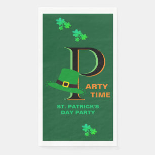 St. Patrick's Day Time to Celebrate Serviette