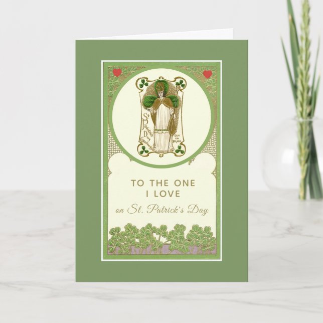 St. Patrick's Day to the One I Liebe Religious Karte (Vorderseite)