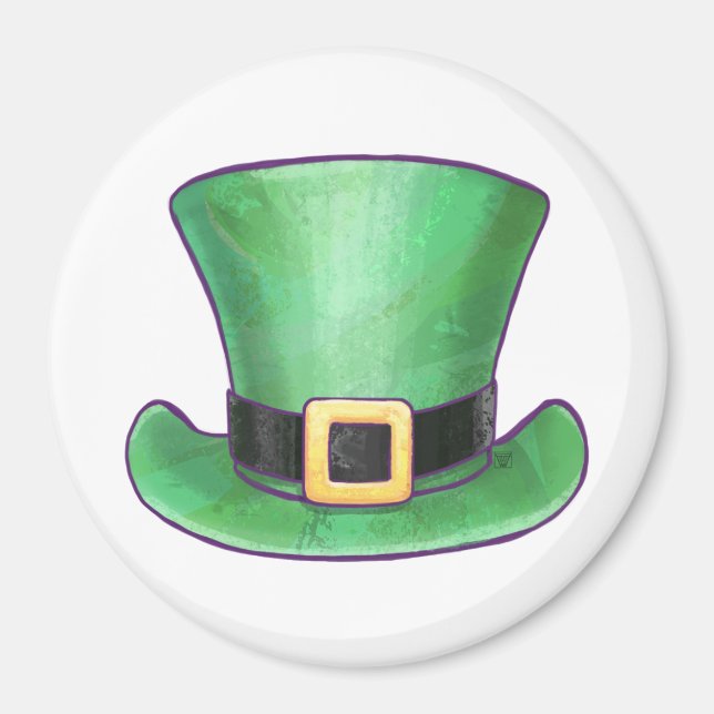 St Patrick's Day Top Hut Magnet (Vorne)