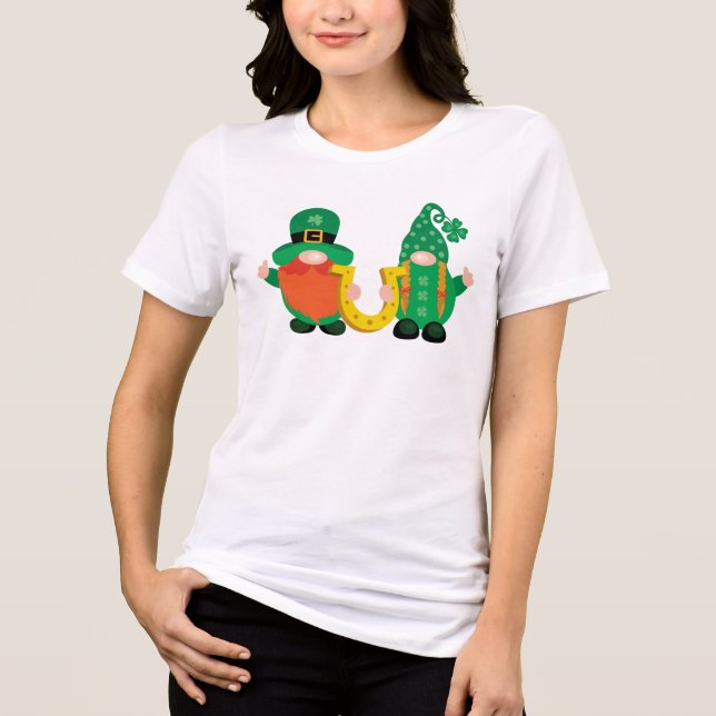 St. Patrick's Day Tri-Blend Shirt (Vorderseite)