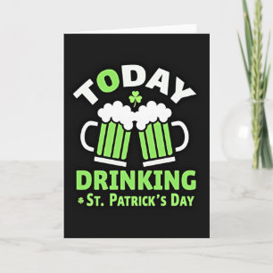 St. Patricks Day Trinkkarte Karte